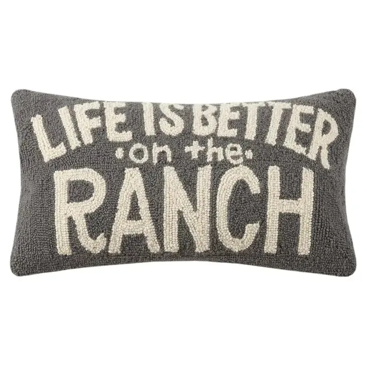 Life Is Better on the Ranch Hook Pillow