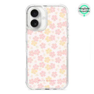 Light Pink Sakura - iPhone 16 Clear Bumper MagSafe Case