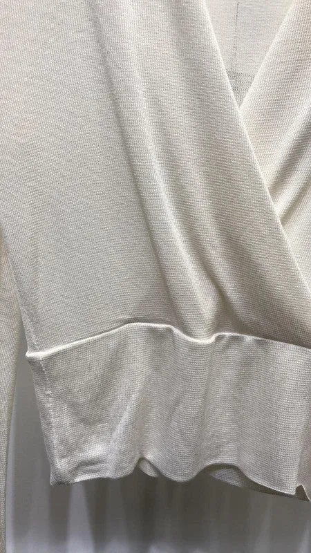 Lightweight  Crossover Long Sleeve V Neck Top
