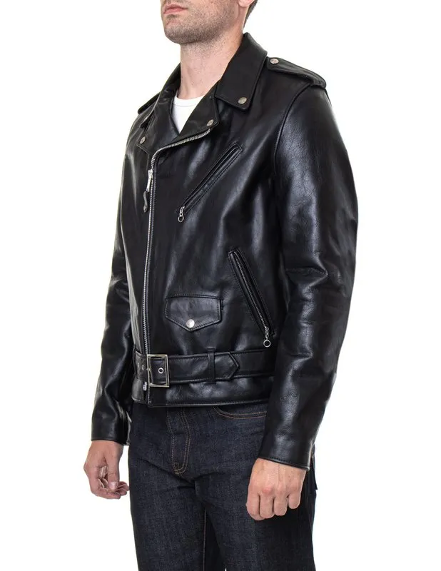 Lightweight Fitted Cowhide Motorcycle Jacket