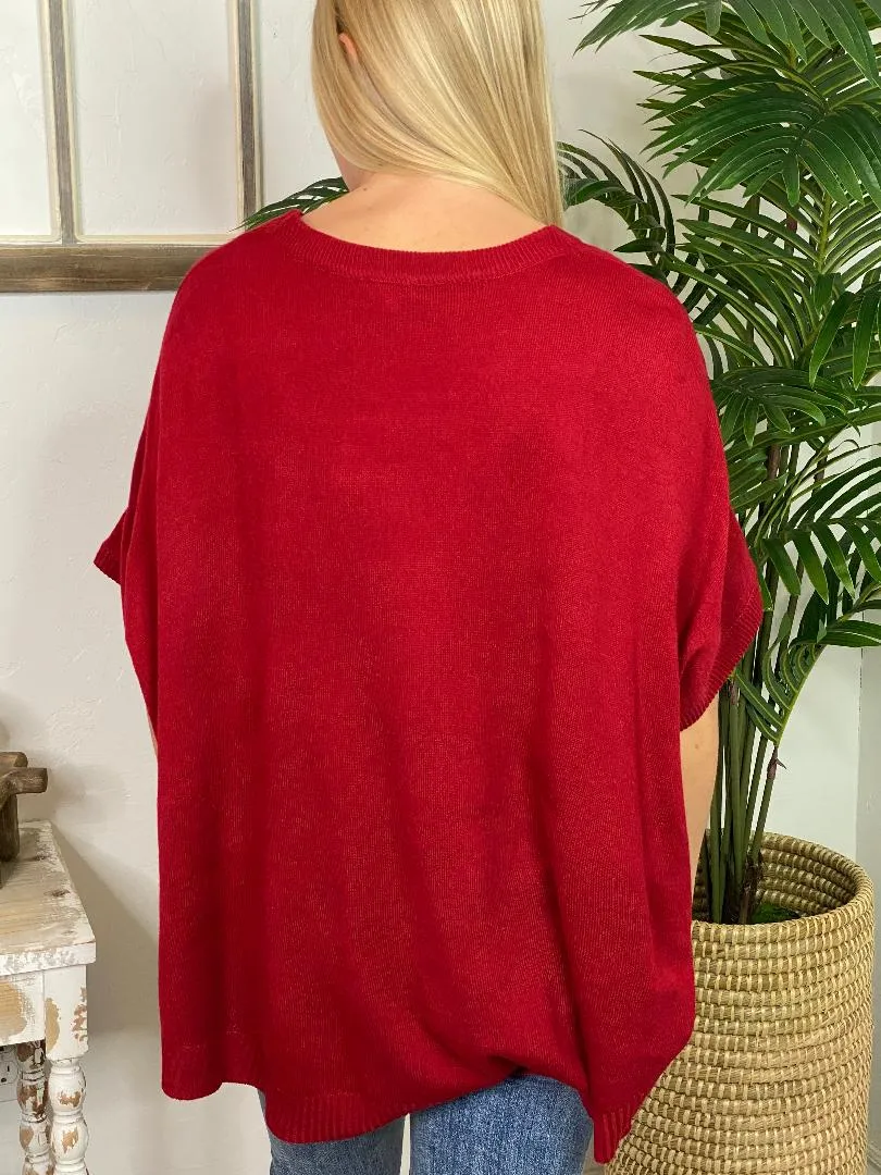 Lightweight Sweater Top in 4 Colors - Batwing Style
