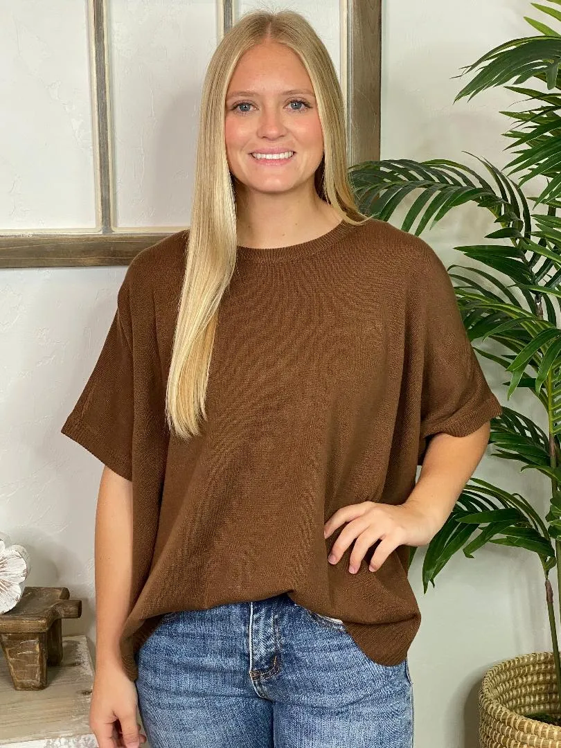 Lightweight Sweater Top in 4 Colors - Batwing Style