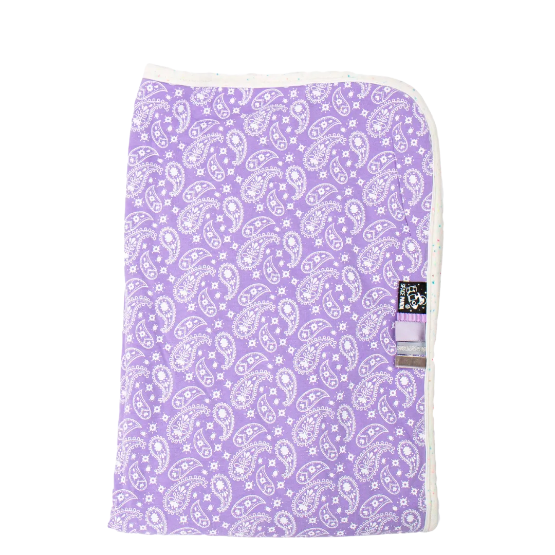 Lilac Paisley Summer Blanket