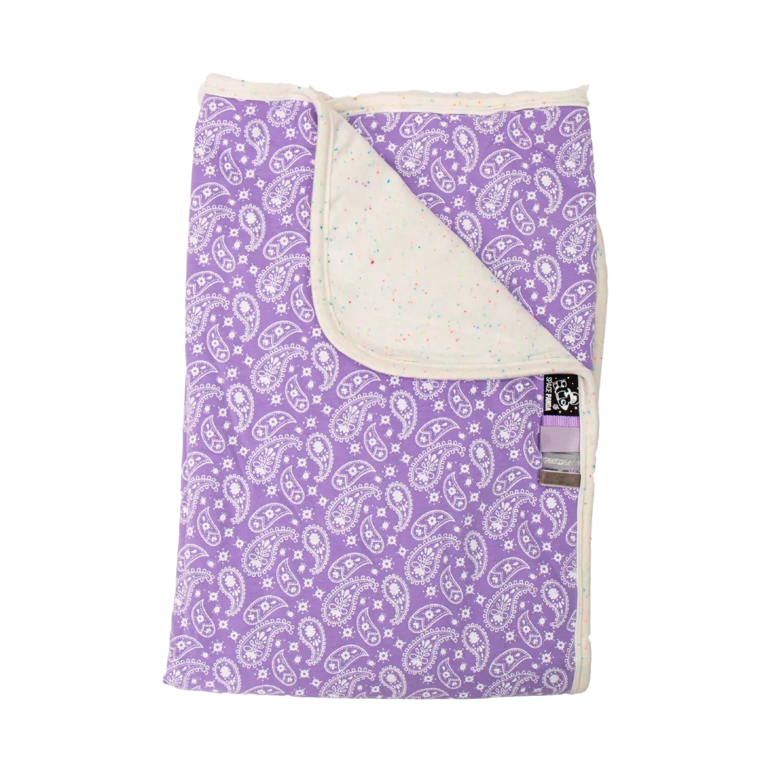 Lilac Paisley Summer Blanket