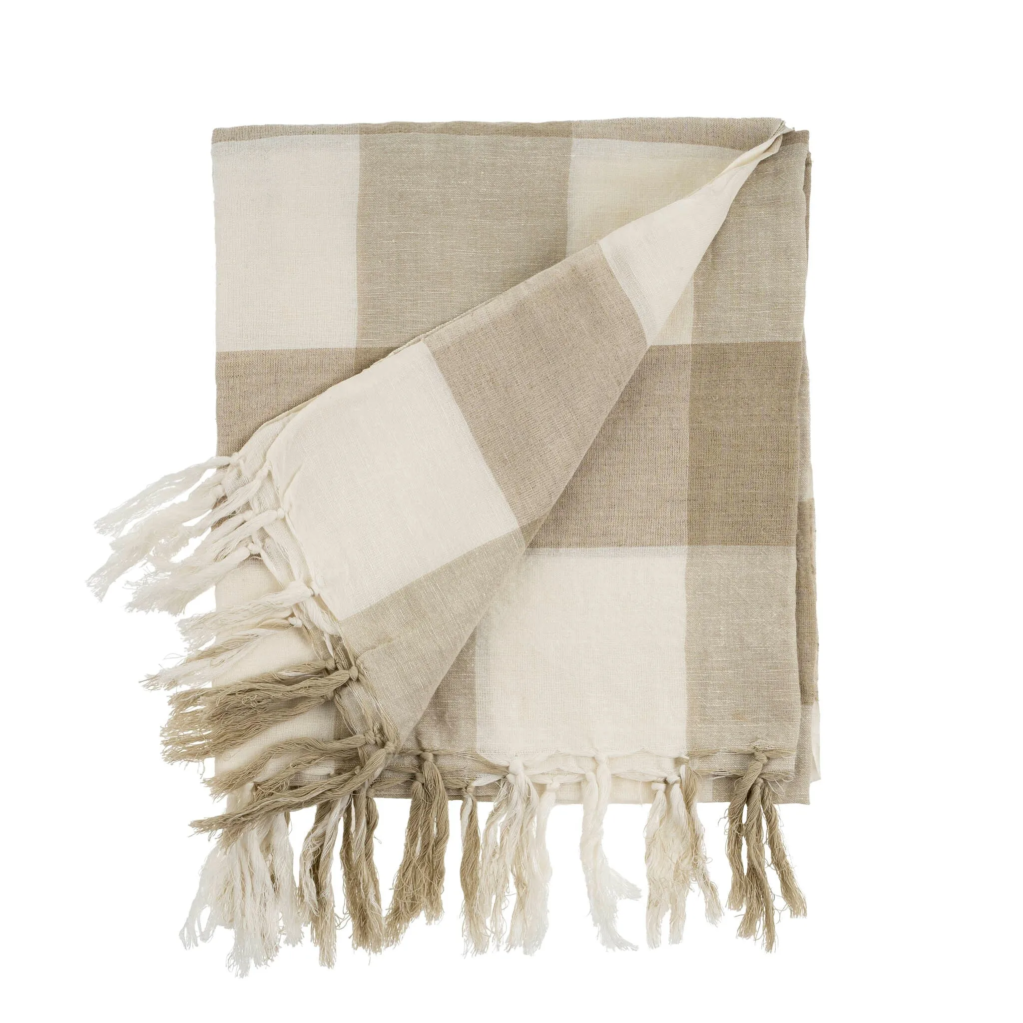 Linen Gingham Sand Blanket