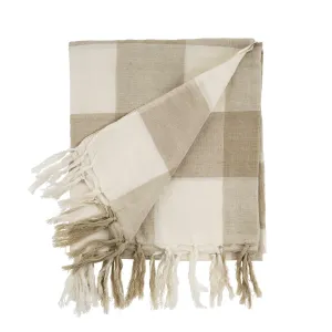 Linen Gingham Sand Blanket