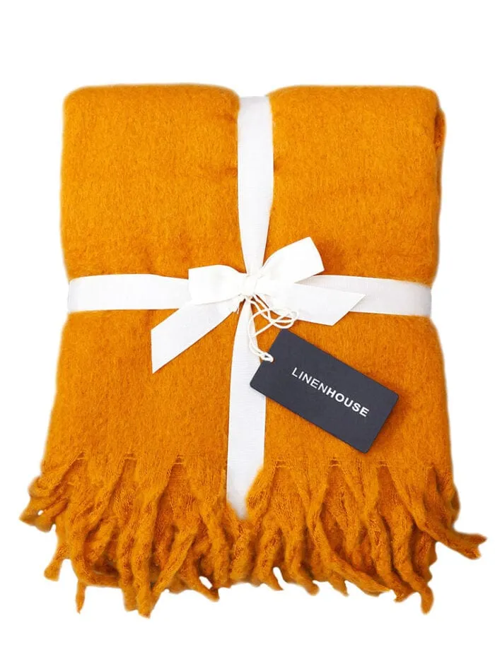 Linen House Embrace Throw 140x180cm Chai