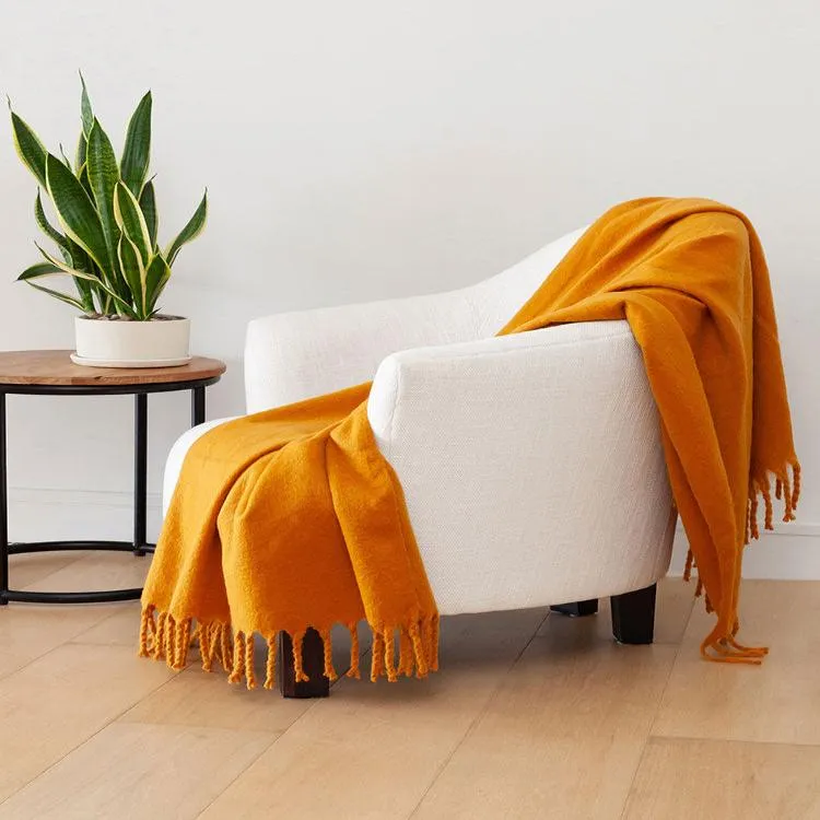 Linen House Embrace Throw 140x180cm Chai