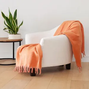 Linen House Embrace Throw 140x180cm Coral Blossom