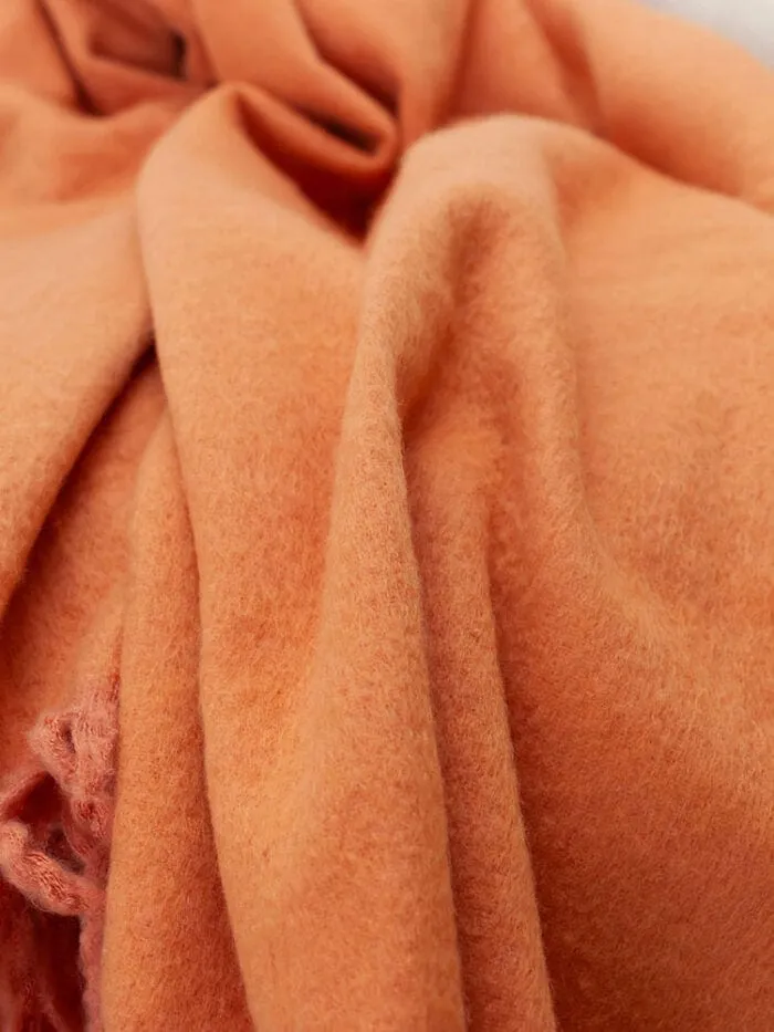 Linen House Embrace Throw 140x180cm Coral Blossom