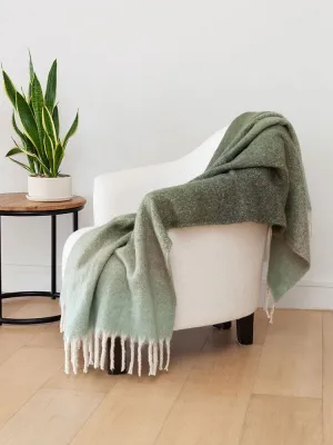 Linen House Embrace Throw 140x180cm Eucalyptus