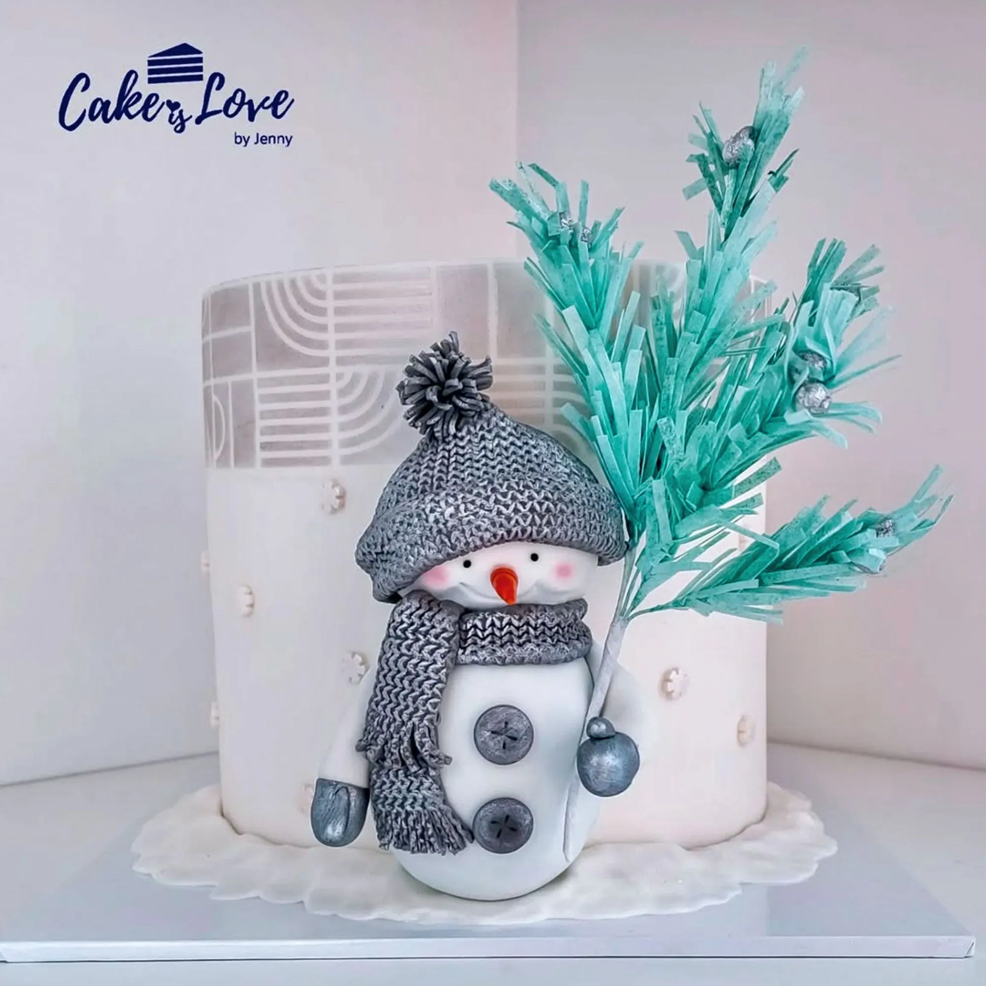 Long Border Cake Stencil PIET