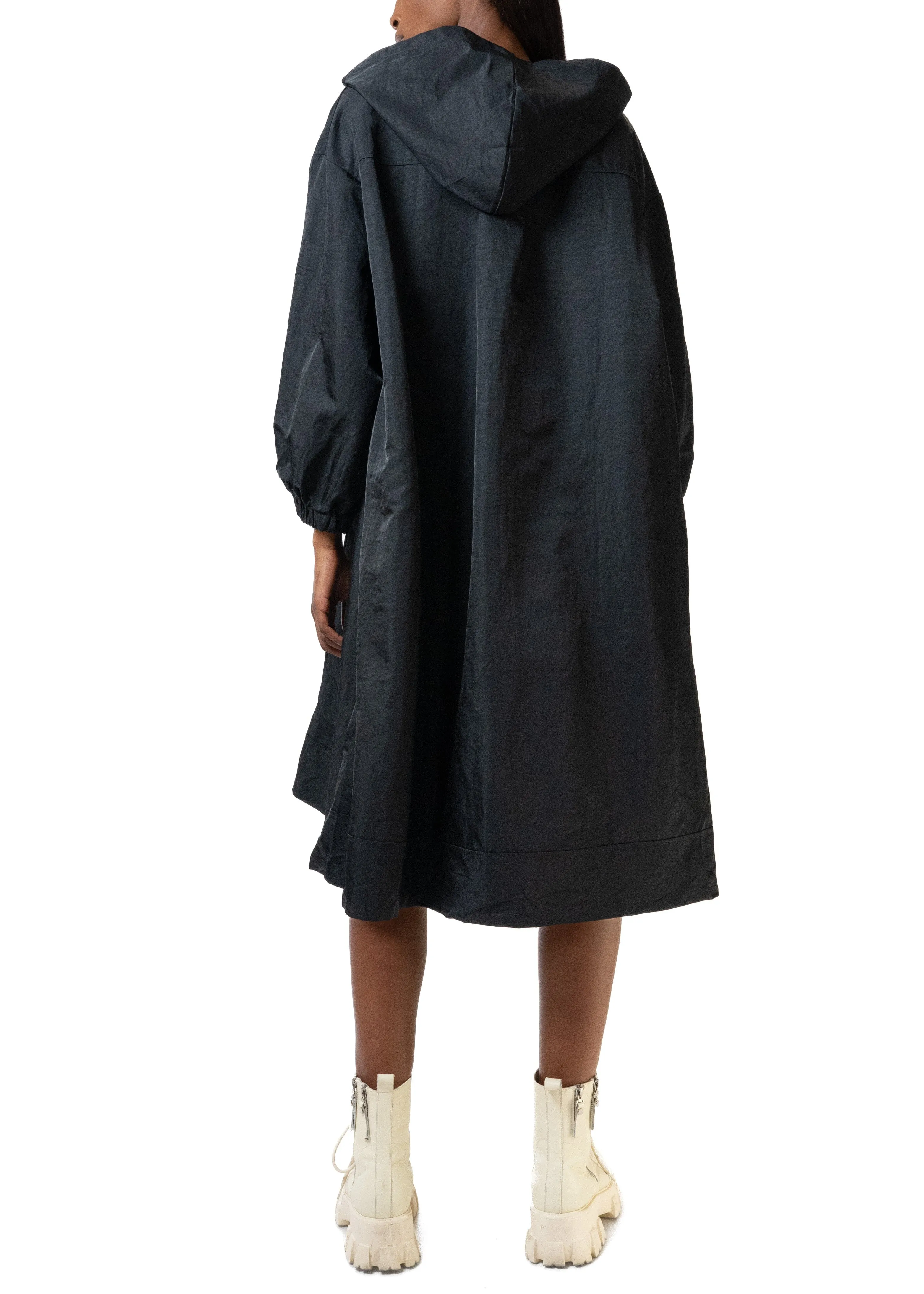 Long Lightweight Hooded Jacket