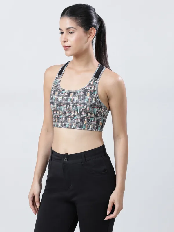 Lovable Multi Color Padded Non Wired Full Coverage Bra-MANTRA BRA HD-MG-BK