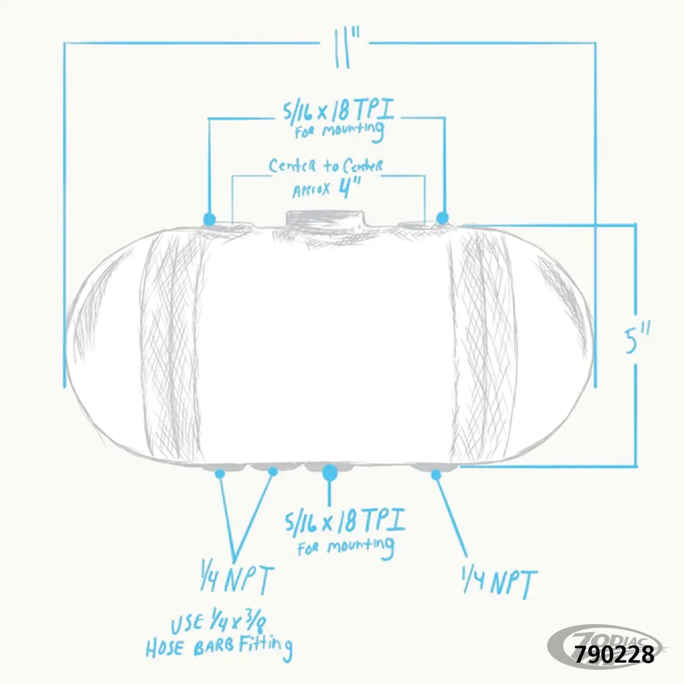LOWBROW CUSTOMS UNIVERSAL OIL TANKS