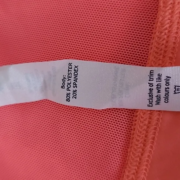 Lululemon Sun Showers Rain Jacket in Grapefruit/White Size 6