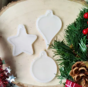 M17 Christmas Hangings Silicone Moulds (3 pieces)