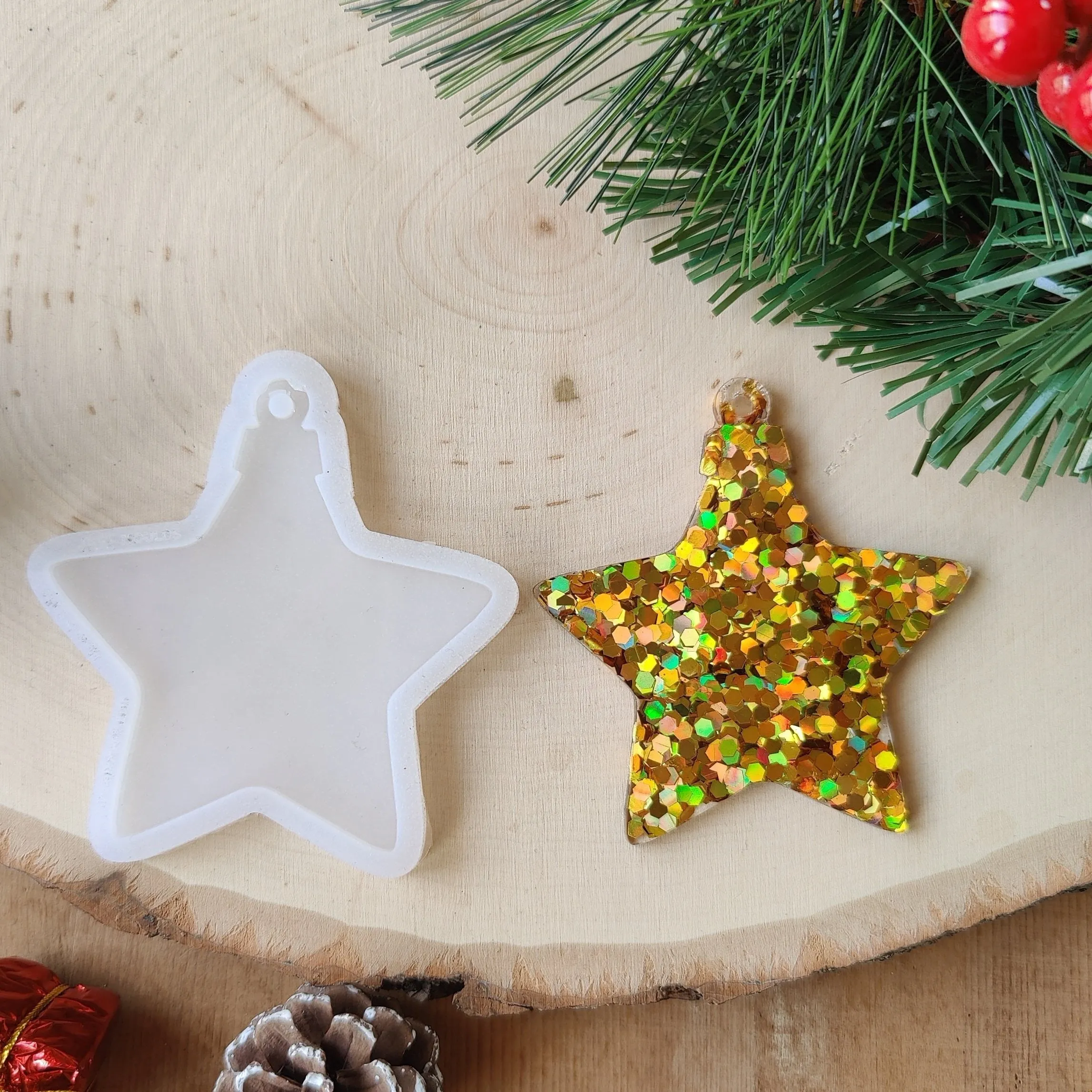 M17 Christmas Hangings Silicone Moulds (3 pieces)