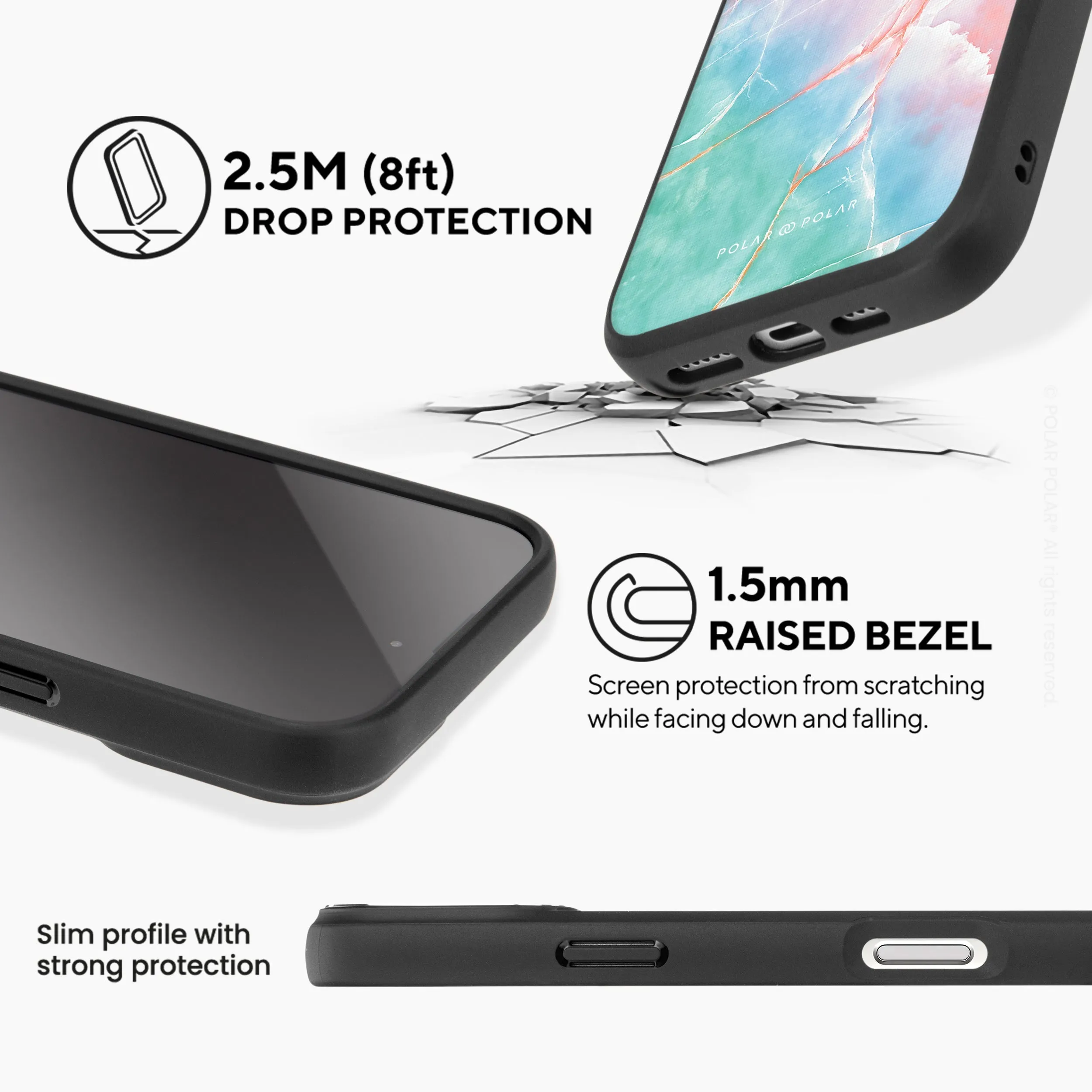 Magic Heaven - iPhone 16 Frosted Black Bumper MagSafe Case