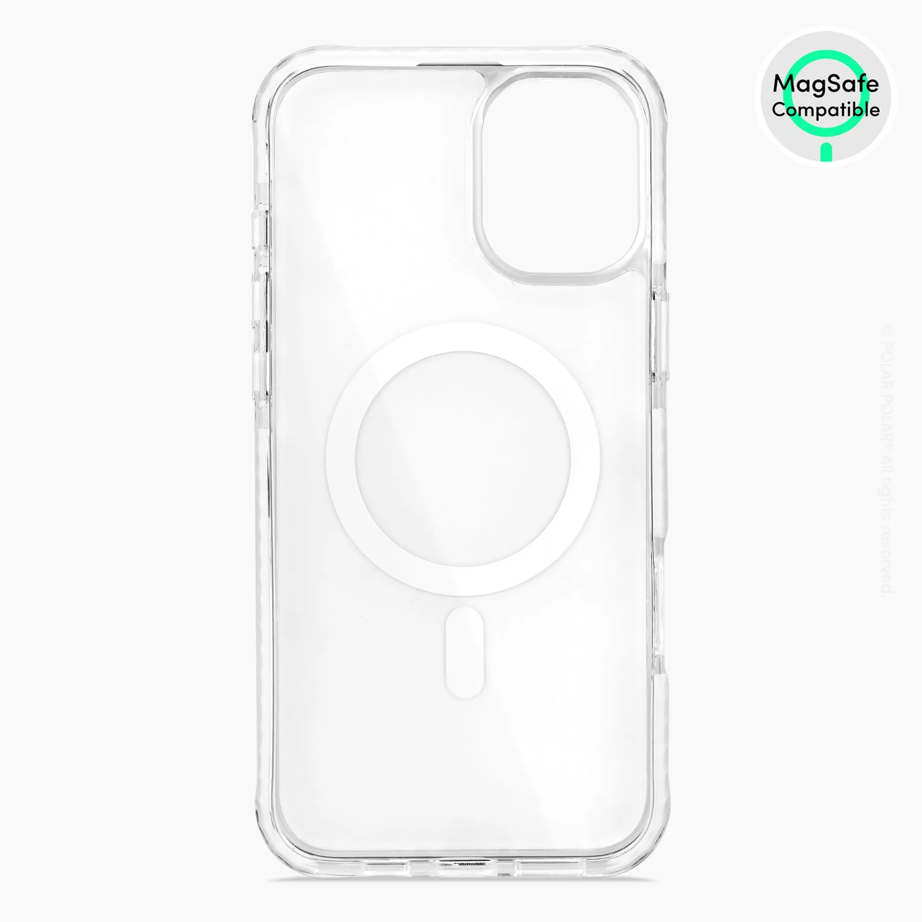 Malachite Terrazzo Gem - iPhone 16 Plus Clear Bumper MagSafe Case