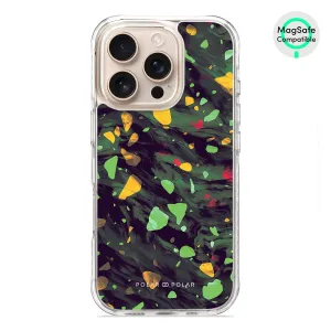 Malachite Terrazzo Gem - iPhone 16 Pro Clear Bumper MagSafe Case