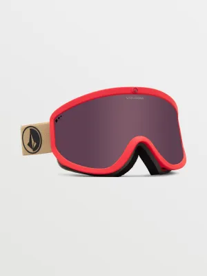 Masque de snow Footprints Orange Shock/Sand (  écran bonus Yellow Chrome) - LIGHT BRONZE