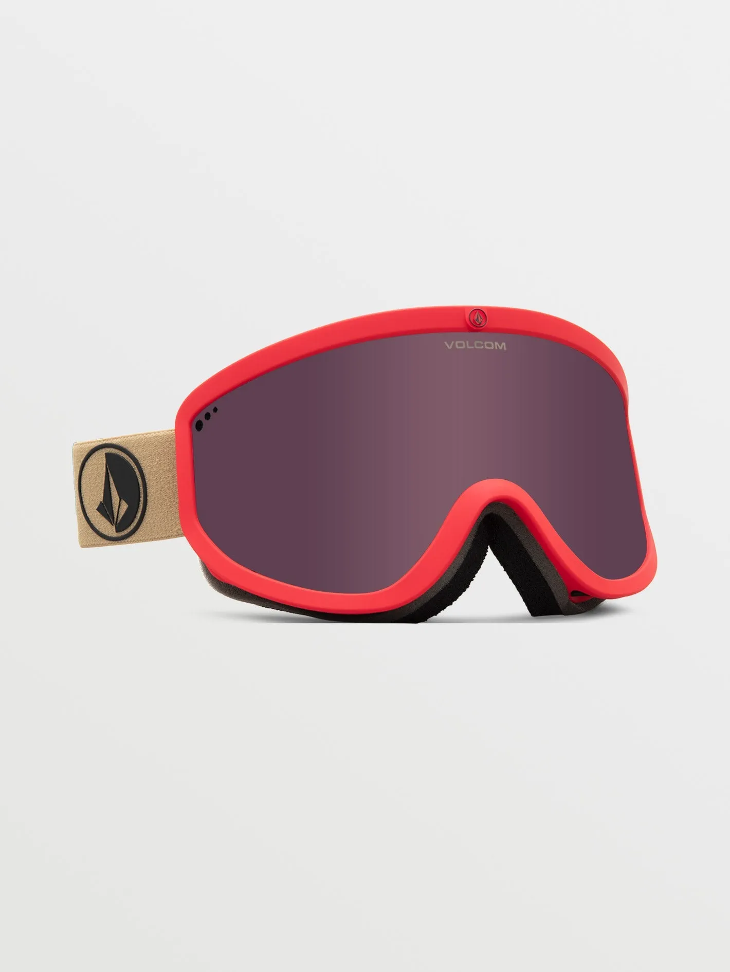 Masque de snow Footprints Orange Shock/Sand (  écran bonus Yellow Chrome) - LIGHT BRONZE