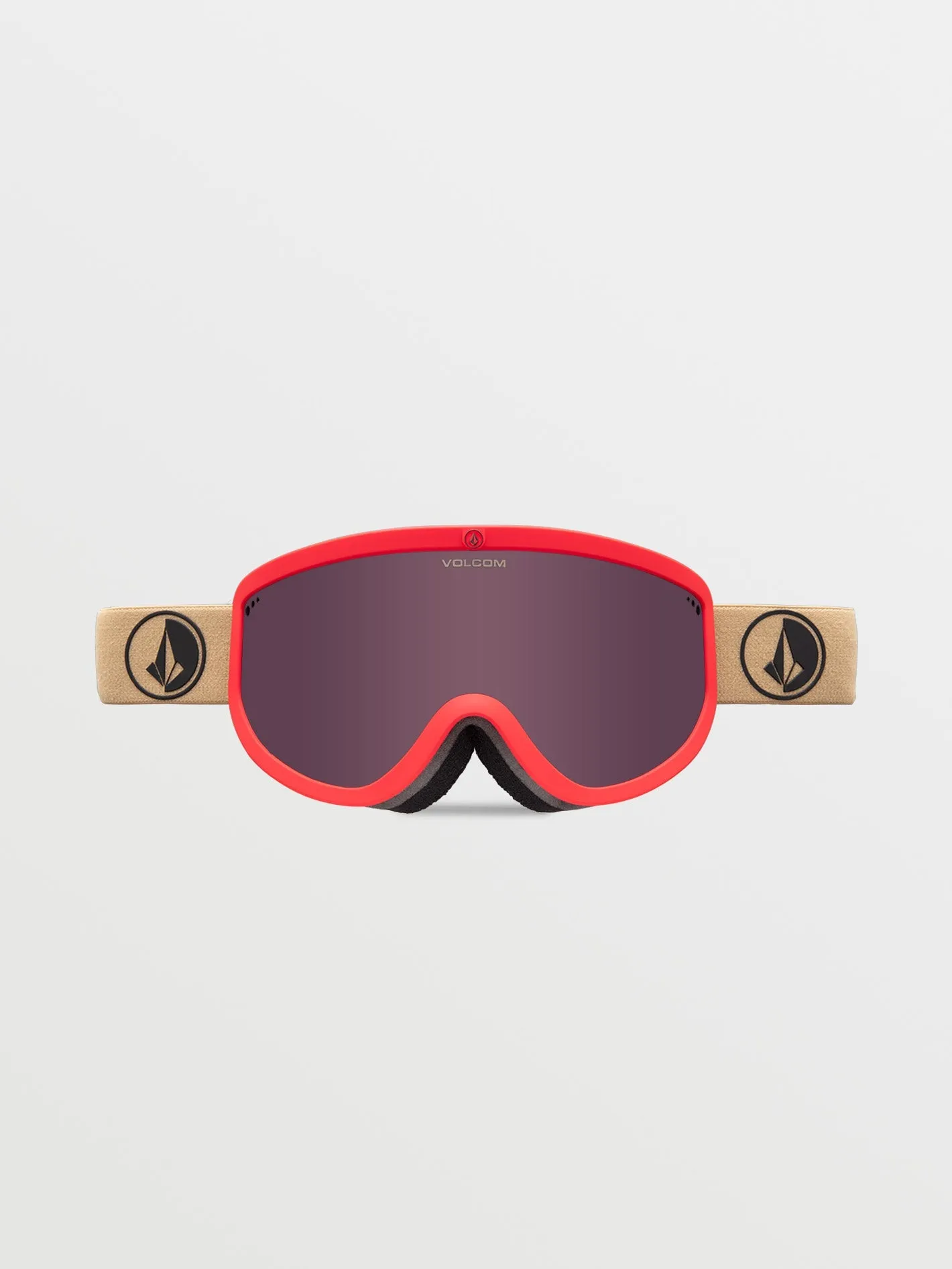 Masque de snow Footprints Orange Shock/Sand (  écran bonus Yellow Chrome) - LIGHT BRONZE