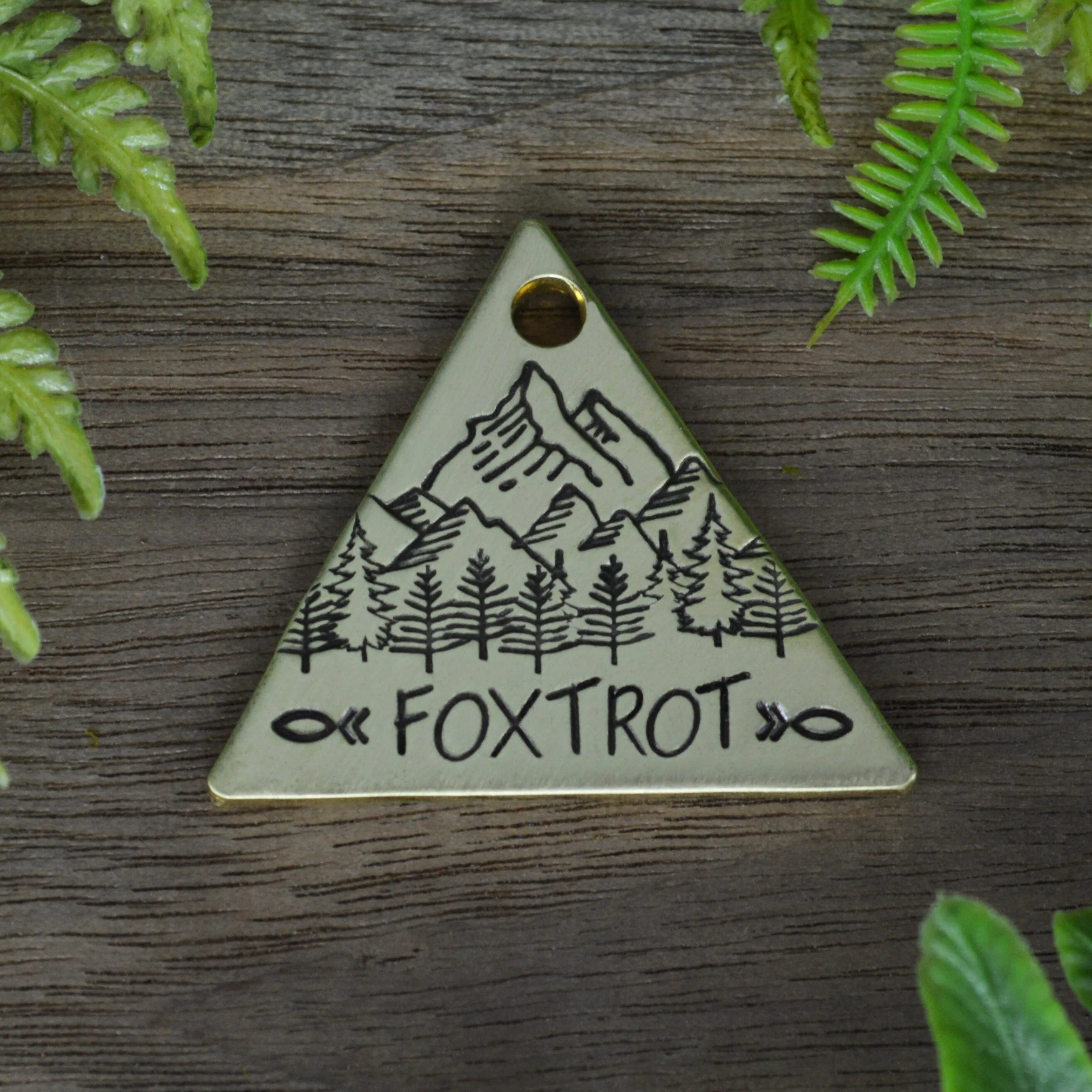 Matterhorn Hand Stamped Dog Collar Tag