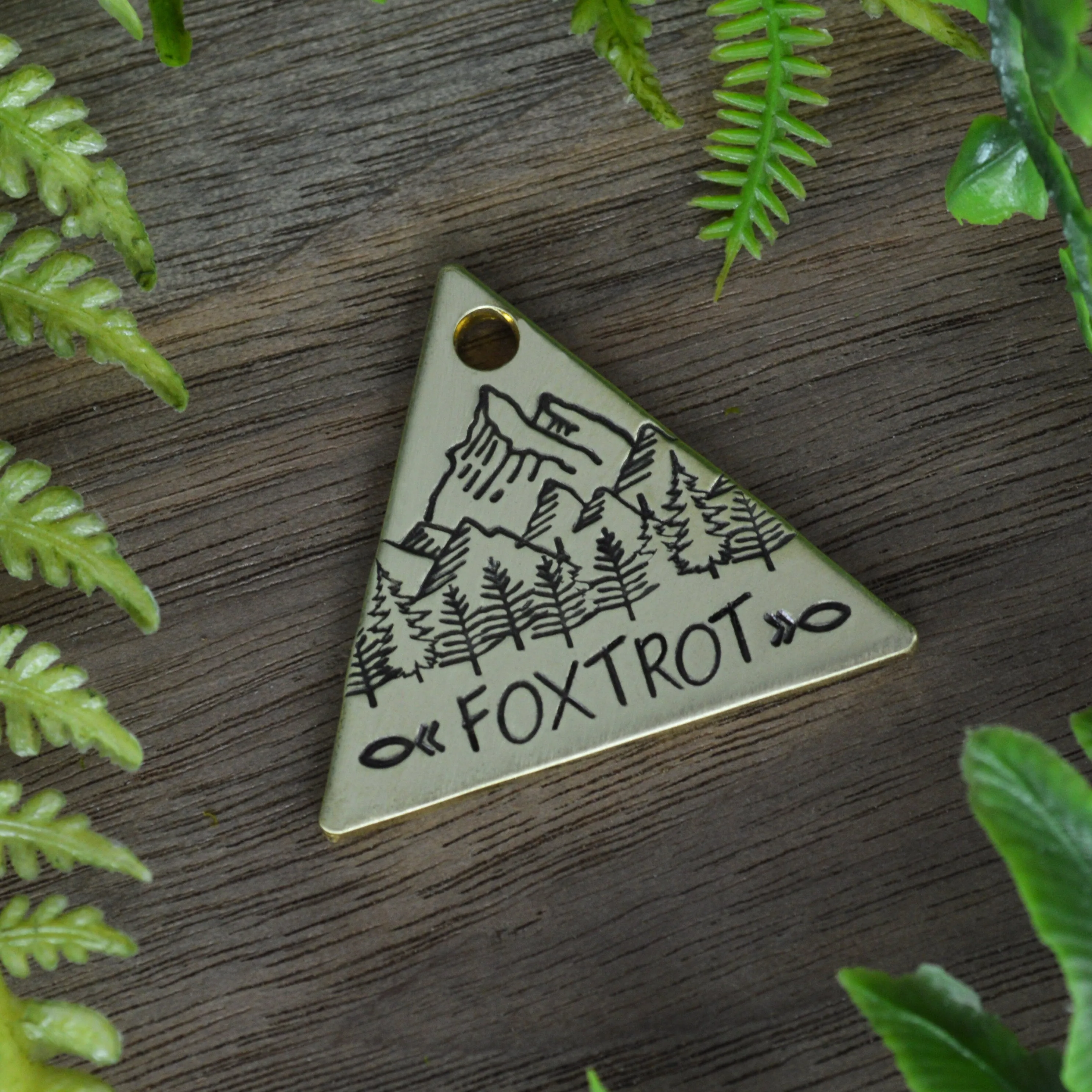 Matterhorn Hand Stamped Dog Collar Tag