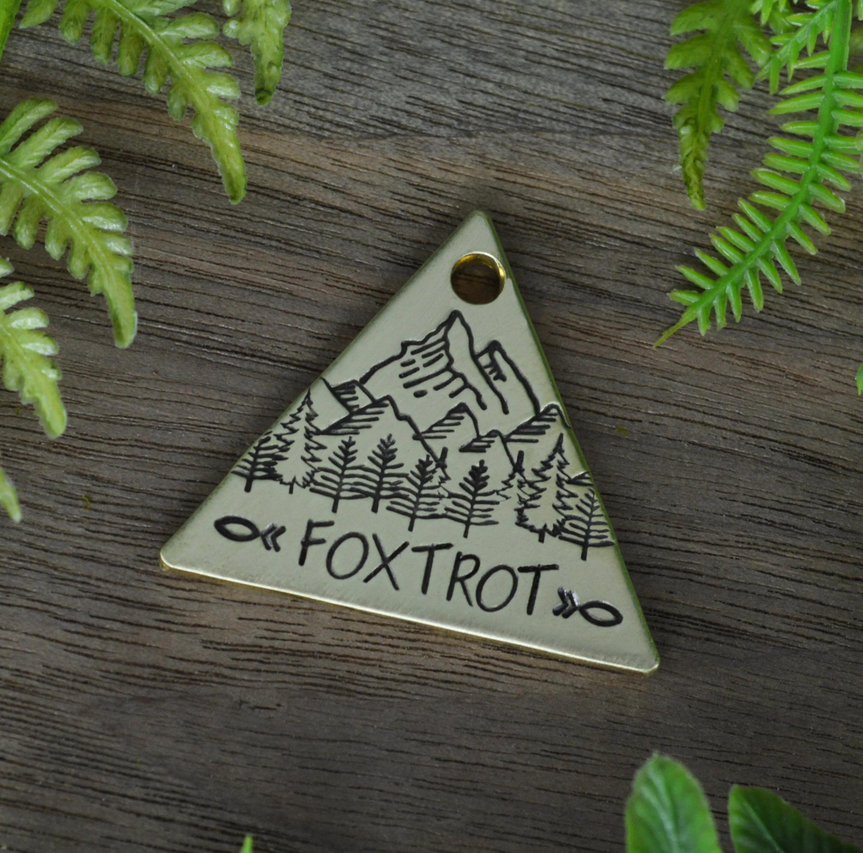 Matterhorn Hand Stamped Dog Collar Tag