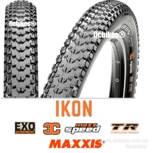 Maxxis 26 | 27.5 OR 29 X 2.2 Ikon EXO 3C Maxx Speed XC MTB Tubeless Ready Folding Tyres (2 Tires)