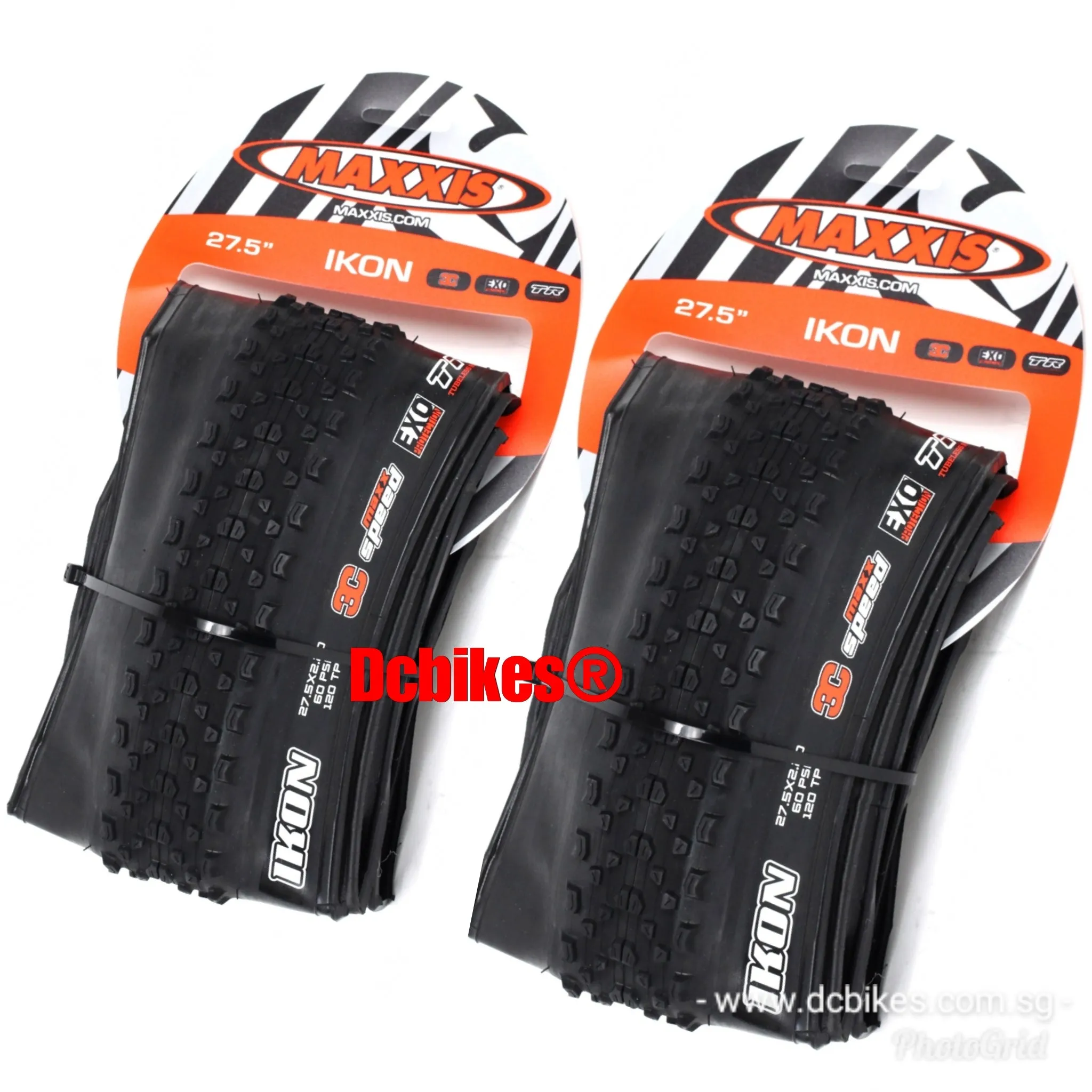 Maxxis 26 | 27.5 OR 29 X 2.2 Ikon EXO 3C Maxx Speed XC MTB Tubeless Ready Folding Tyres (2 Tires)