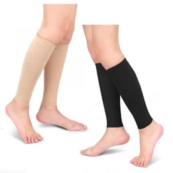 Medical Compression Calf Sleeves - CCL 3 - 34-46 mmHG - Black or Beige