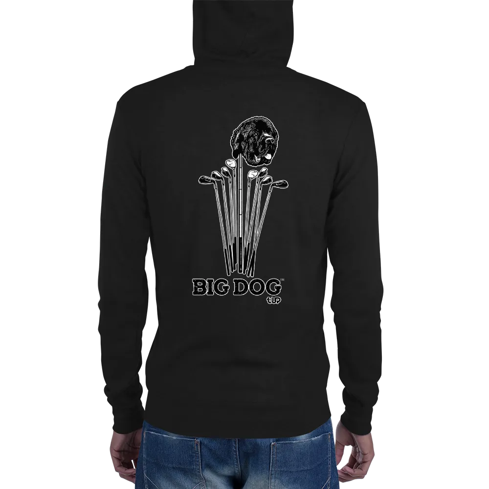 Mens Big Dog Lightweight Zip Hoodie