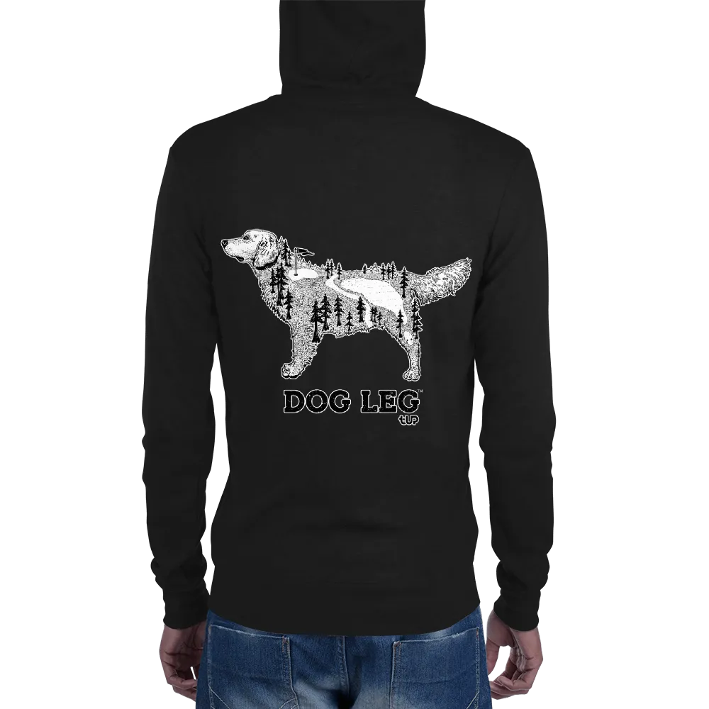 Men's Dog Leg Lightweight Zip Hoodie