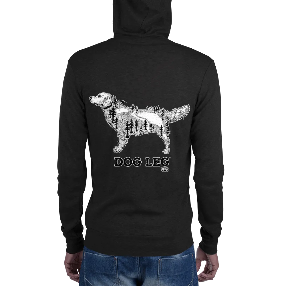 Men's Dog Leg Lightweight Zip Hoodie