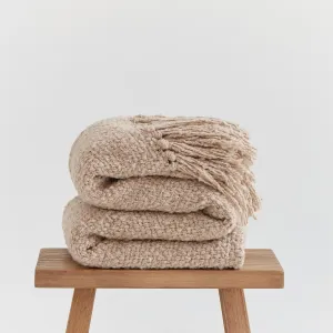 Merino Boucle Wool Luxury Blanket