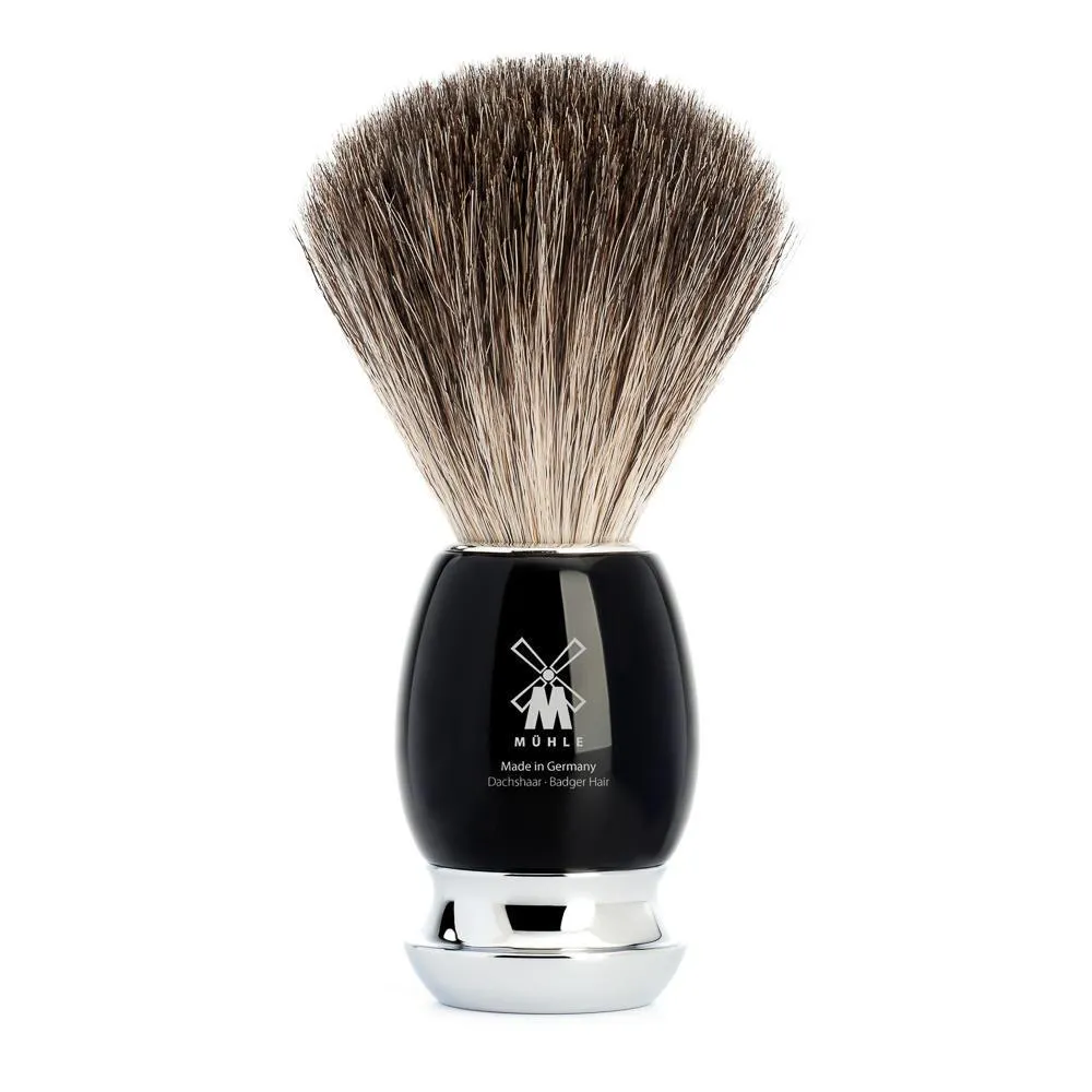 MÜHLE VIVO Shaving Brush, Pure Badger, Black