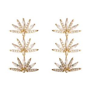Mignonne Gavigan Vesey Earrings - Gold/Clear