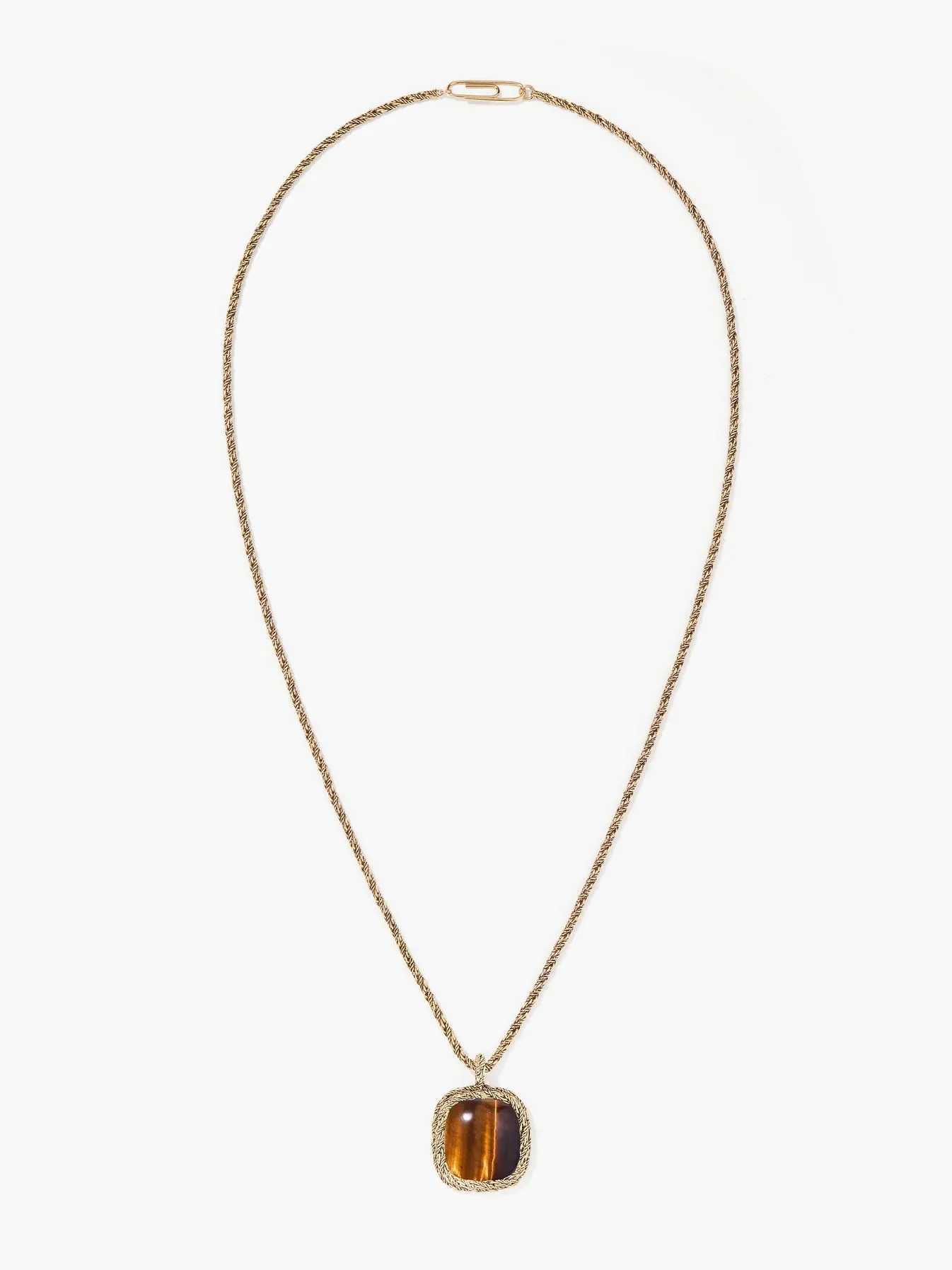 Miki Tiger's Eye Long Necklace