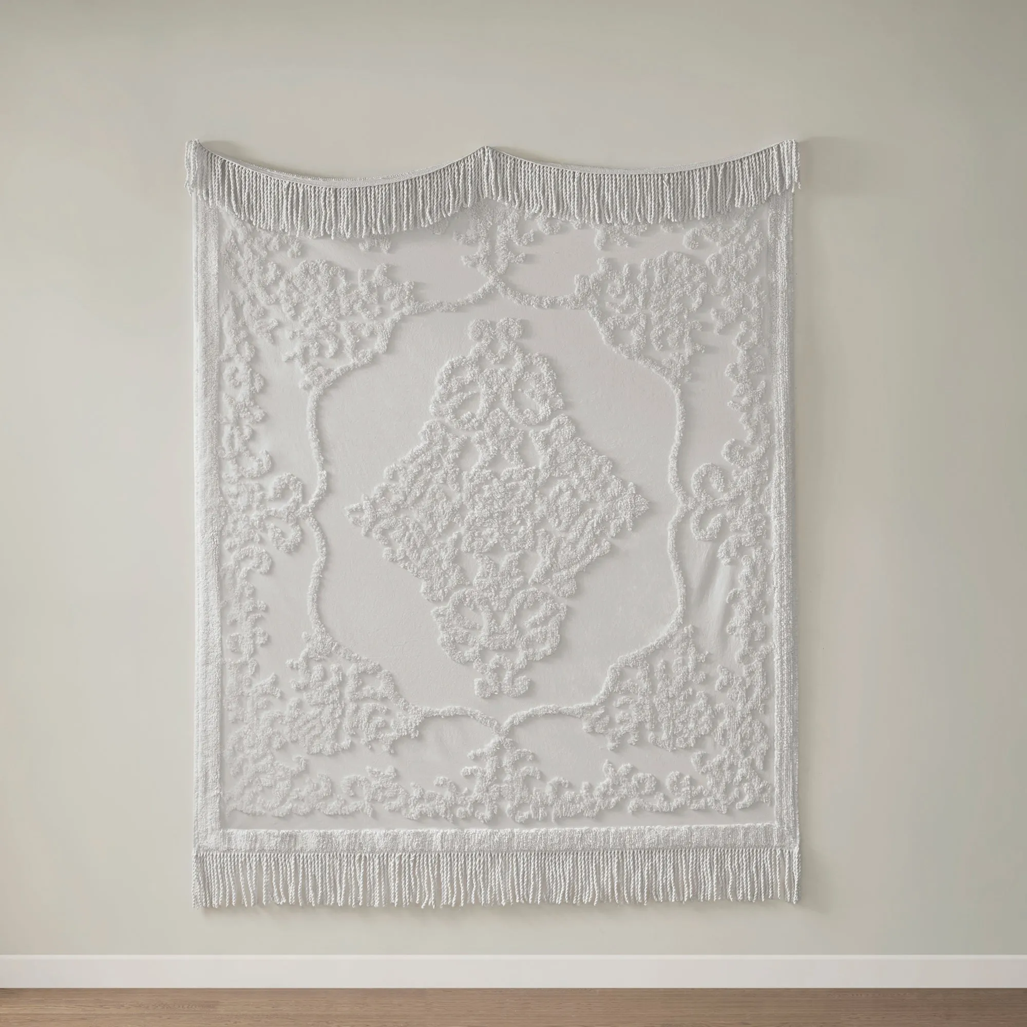 Mila Chenille Lightweight Throw with Fringe Tassel