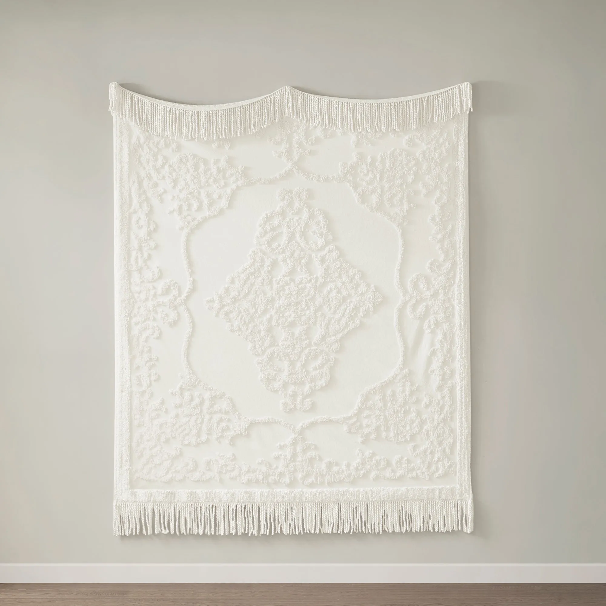 Mila Chenille Lightweight Throw with Fringe Tassel