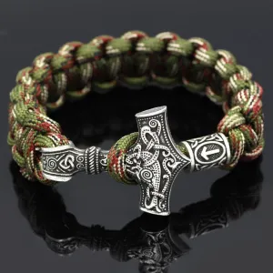 Military Style Mjolnir Paracord Bracelet
