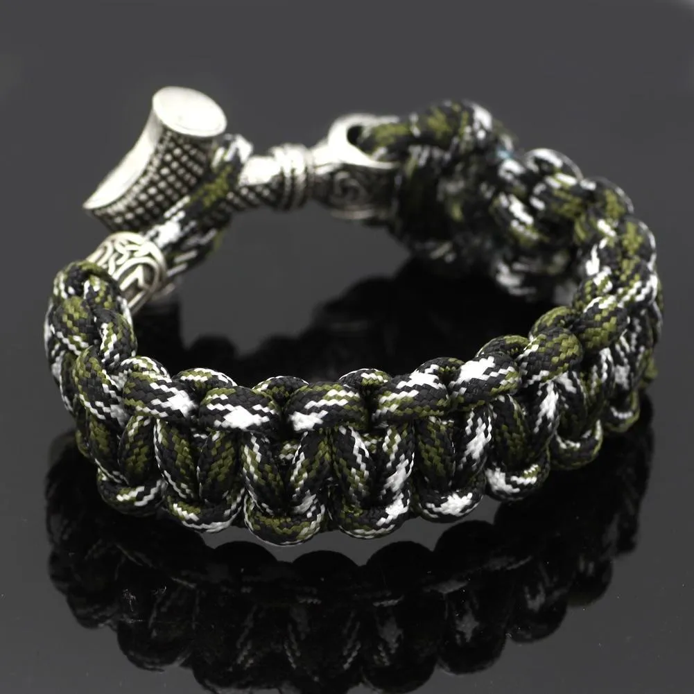 Military Style Mjolnir Paracord Bracelet