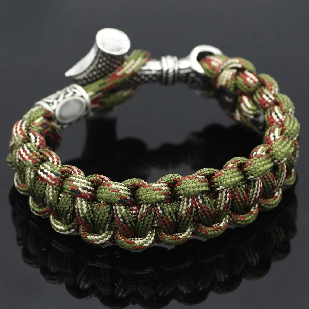 Military Style Mjolnir Paracord Bracelet
