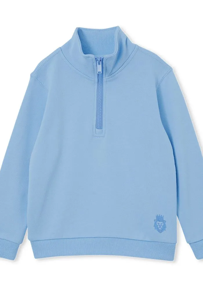 Milky | Bluebell Zip Jumper | Sizes 2-7
