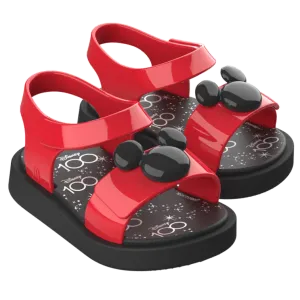 Mini Melissa Jump   Disney 100 Sandal BB - Black / Red