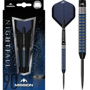 Mission Nightfall Darts 90% Tungsten  Steel Tip M2 Straight Ring