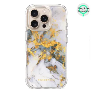 Mist Marble - iPhone 16 Pro Clear Bumper MagSafe Case